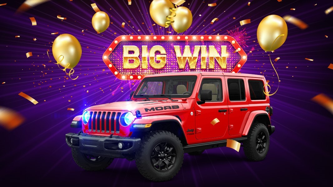 Raise a toast to our Jeep Wrangler winner!